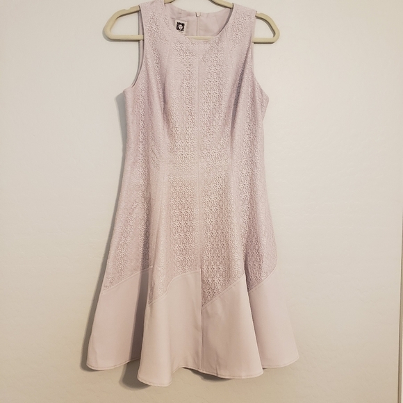 Anne Klein Oyster Shell Fit & Flare dress size 10 NWT - Picture 1 of 12